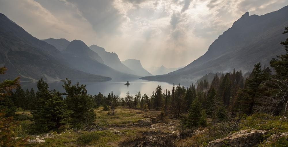 Landscape Panorama Scenic Clouds Lake Mountains Landscape Panorama Scenic Clouds Lake Mountains