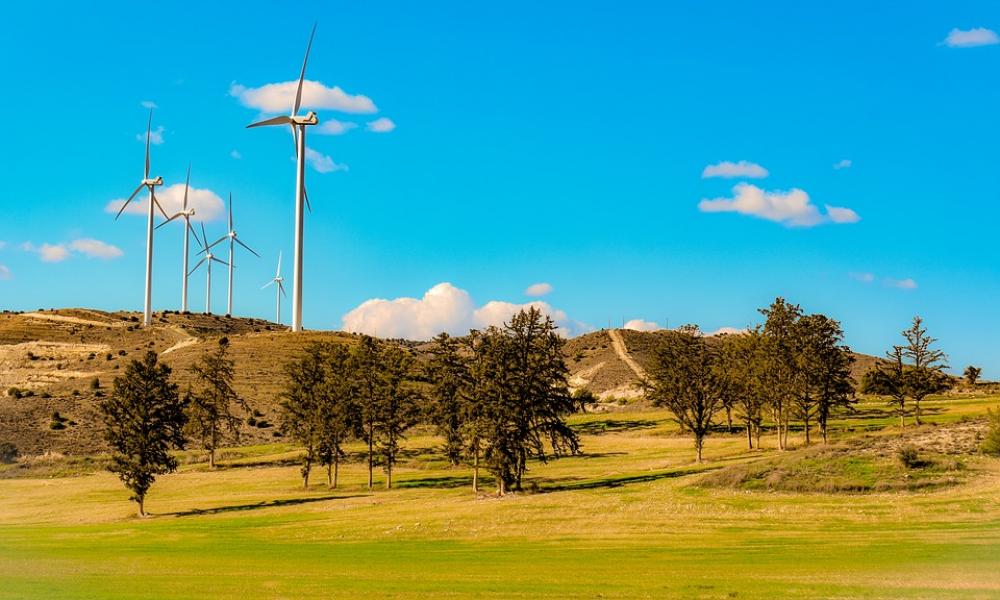 Landscape Trees Windmills Nature Sky Clouds Landscape Trees Windmills Nature Sky Clouds