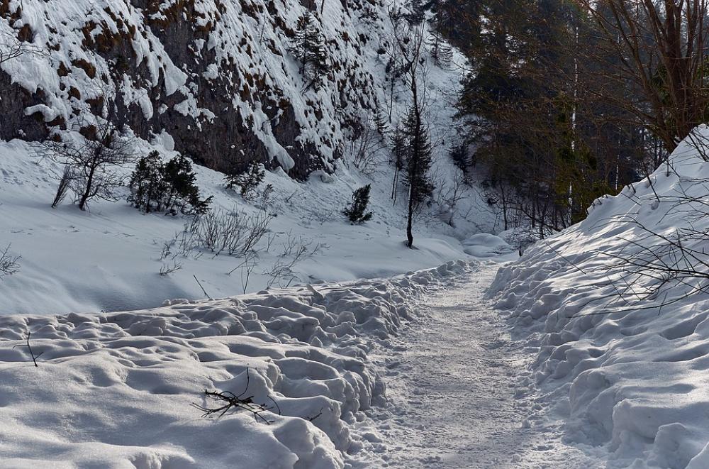 Landscape Gorge Winter Snow Landscape Gorge Winter Snow