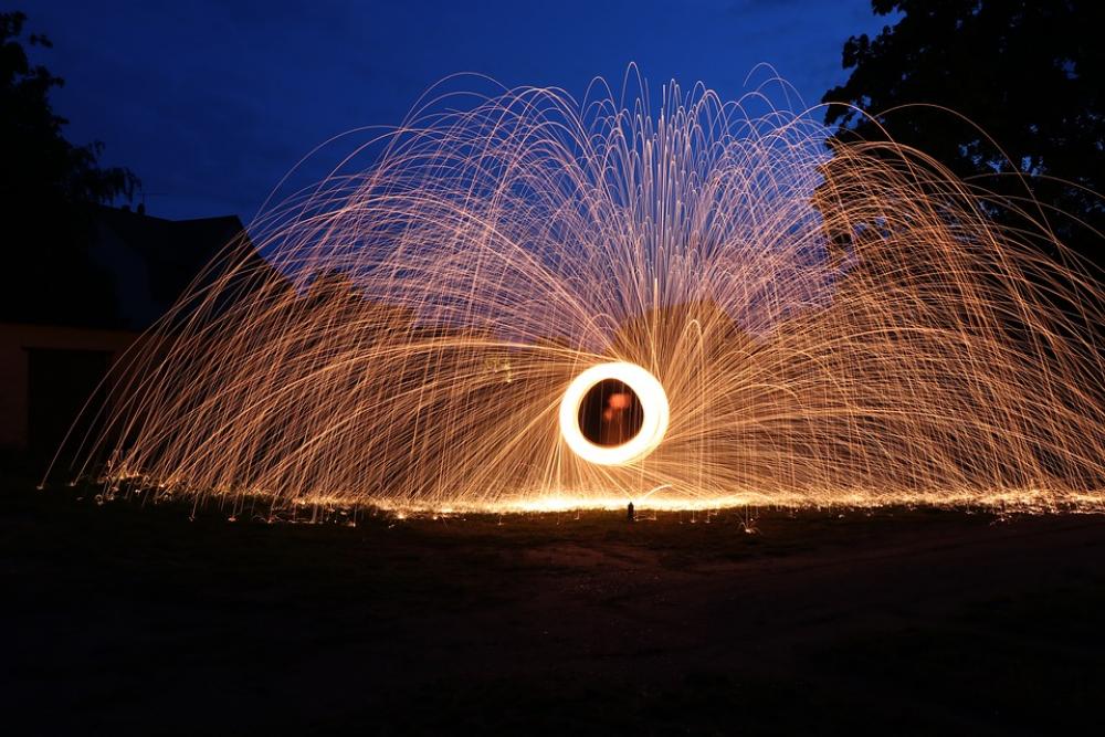Light Painting Radio Steel Wool Night Swirl Turn Light Painting Radio Steel Wool Night Swirl Turn