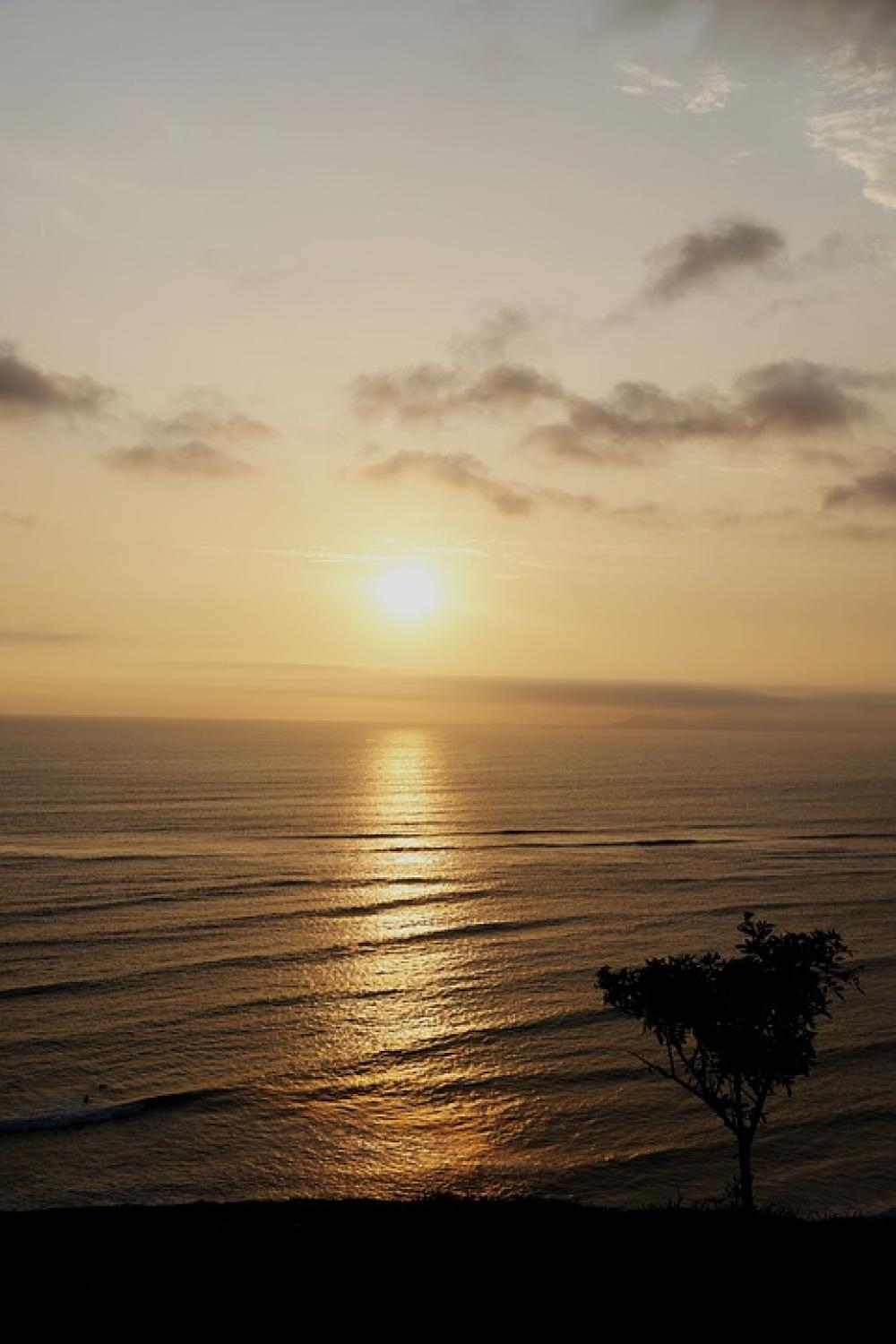 Lime Peru Miraflores Beach Landscape Sunset Sea Lime Peru Miraflores Beach Landscape Sunset Sea