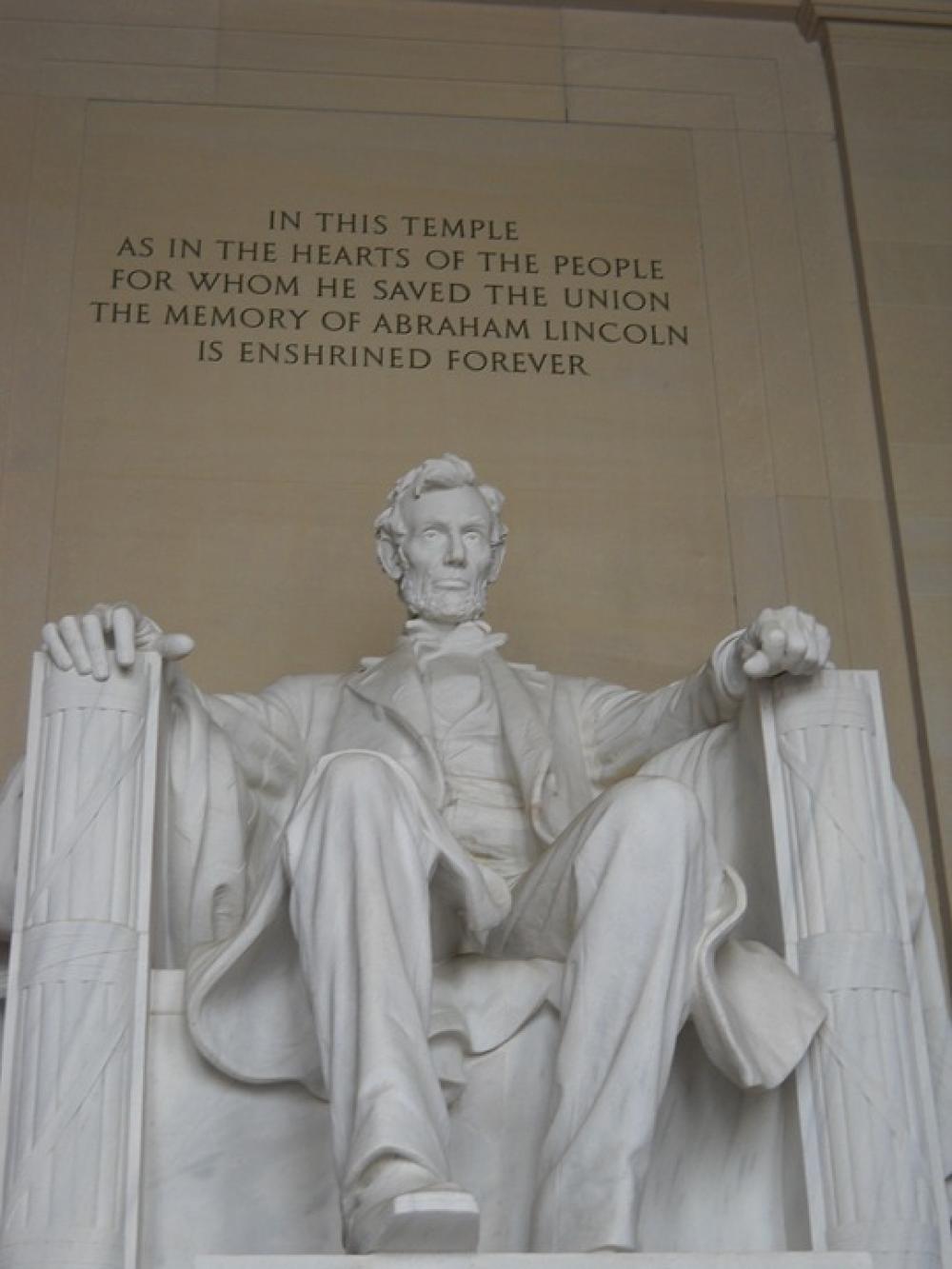 Lincoln Washington Dc Statue Memorial Sitting Lincoln Washington Dc Statue Memorial Sitting
