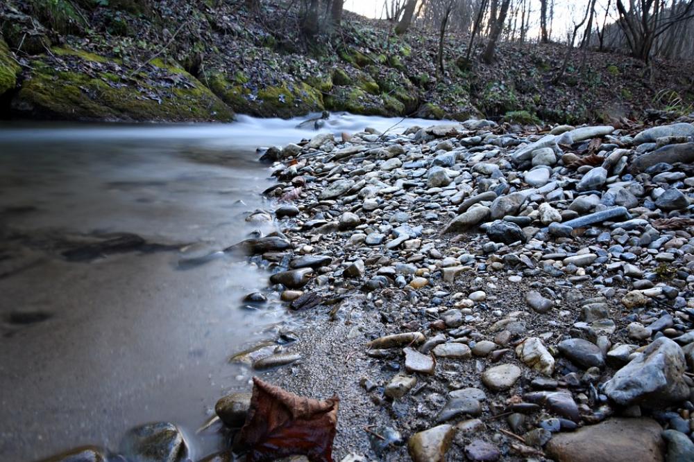 Long Exposure Water River Bach Waterfall Landscape Long Exposure Water River Bach Waterfall Landscape