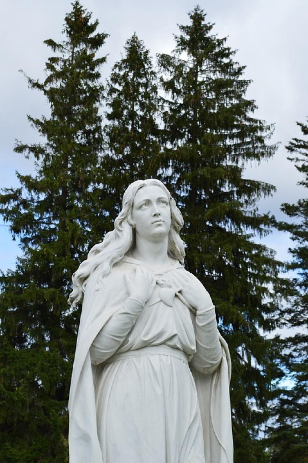 Mary Mother Religion Christian Christianity Statue Mary Mother Religion Christian Christianity Statue