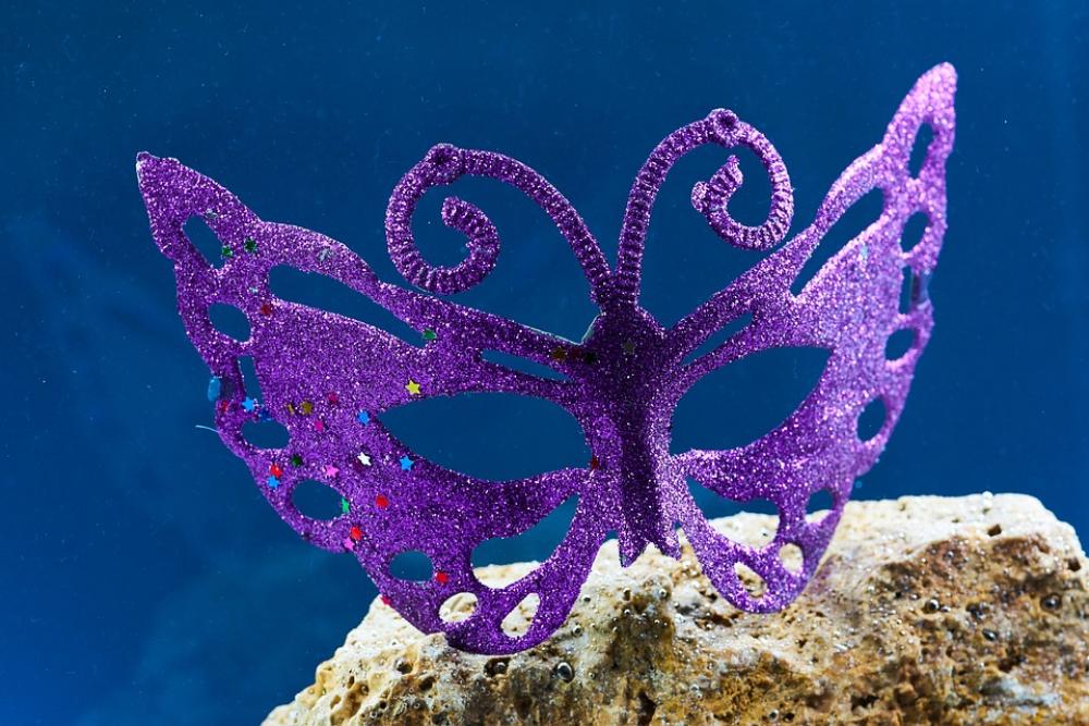 Mask Purple Kennedy Mysterious Party Macro Mask Purple Kennedy Mysterious Party Macro