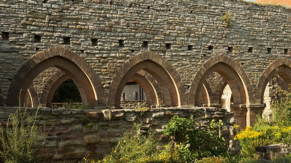 Middle Ages Ruin Monastery Building Middle Ages Ruin Monastery Building