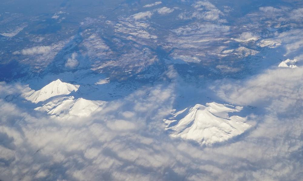 Mountain Snow Landscape Winter White Cloud Mountain Snow Landscape Winter White Cloud