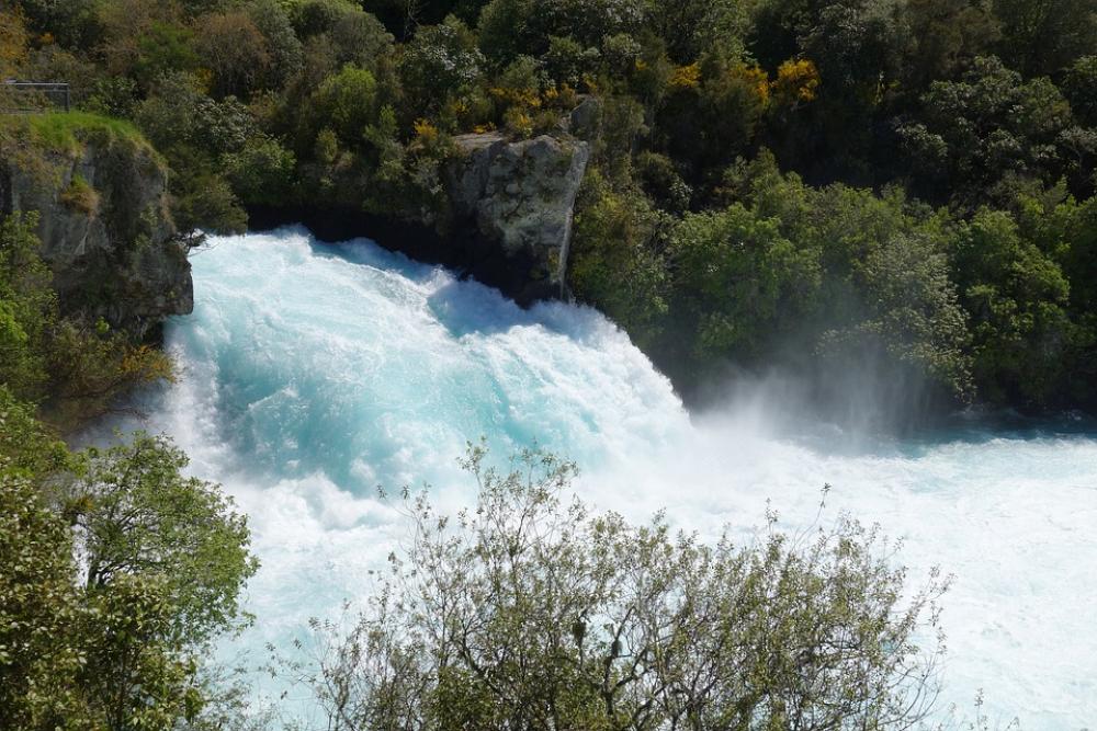 New Zealand Taupo Huka Falls Waikato River New Zealand Taupo Huka Falls Waikato River