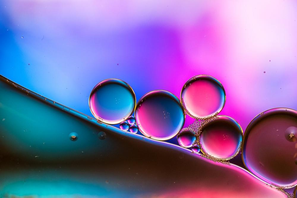 Oil In Water Oil Water Abstract Macro Close Up Oil In Water Oil Water Abstract Macro Close Up