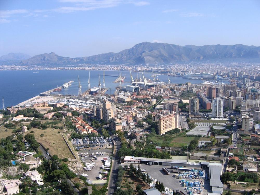 Palermo Sicily Porto View Landscape City Palermo Sicily Porto View Landscape City