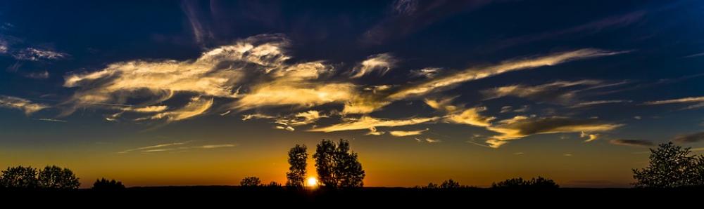 Panorama Sunset Sky Abendstimmung Clouds Dusk Panorama Sunset Sky Abendstimmung Clouds Dusk