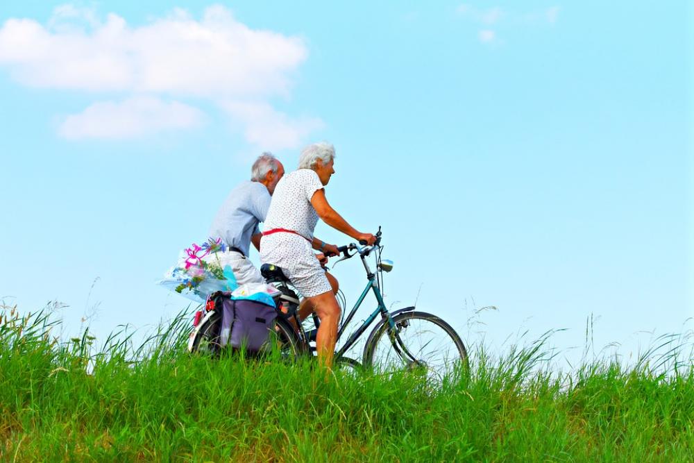 Person Man Woman People Couple Elderly Cycling Person Man Woman People Couple Elderly Cycling