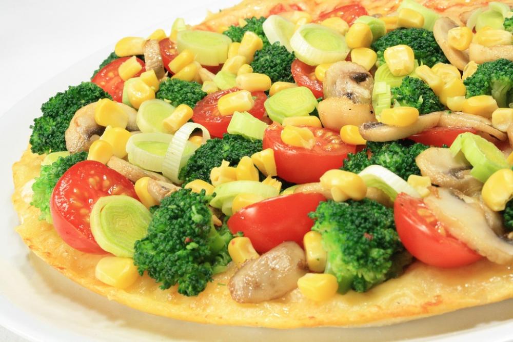 Pizza Broccoli Corn Leek Vegetarian Pizza Broccoli Corn Leek Vegetarian