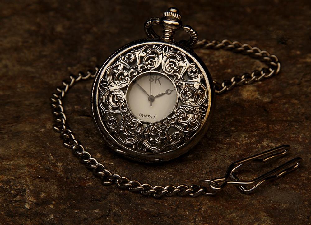 Pocket Watch Jewel Chain Stone Time Clock Hour Pocket Watch Jewel Chain Stone Time Clock Hour