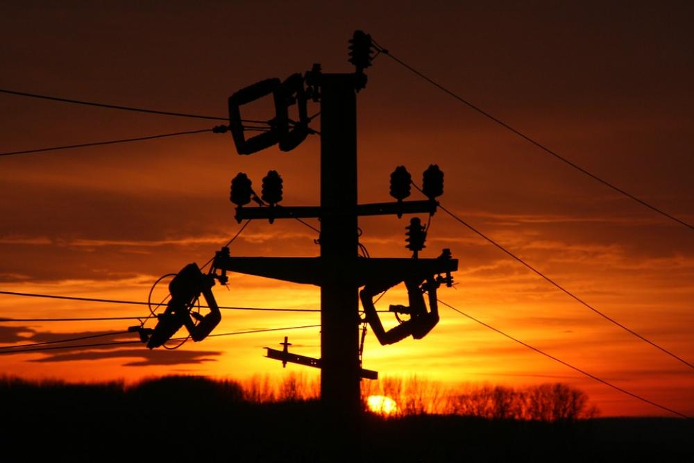 Pole Sunset Sun Sky Cloud Red Fire Pole Sunset Sun Sky Cloud Red Fire