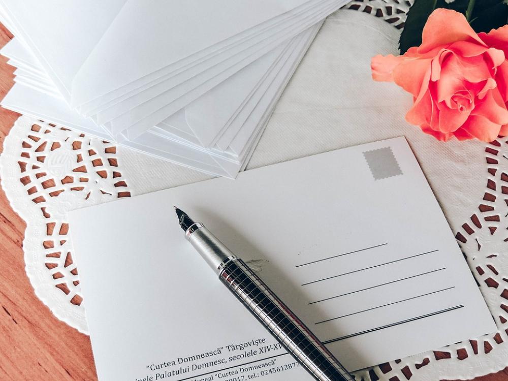 Postcard Pen Write Writing Correspondence Old Postcard Pen Write Writing Correspondence Old