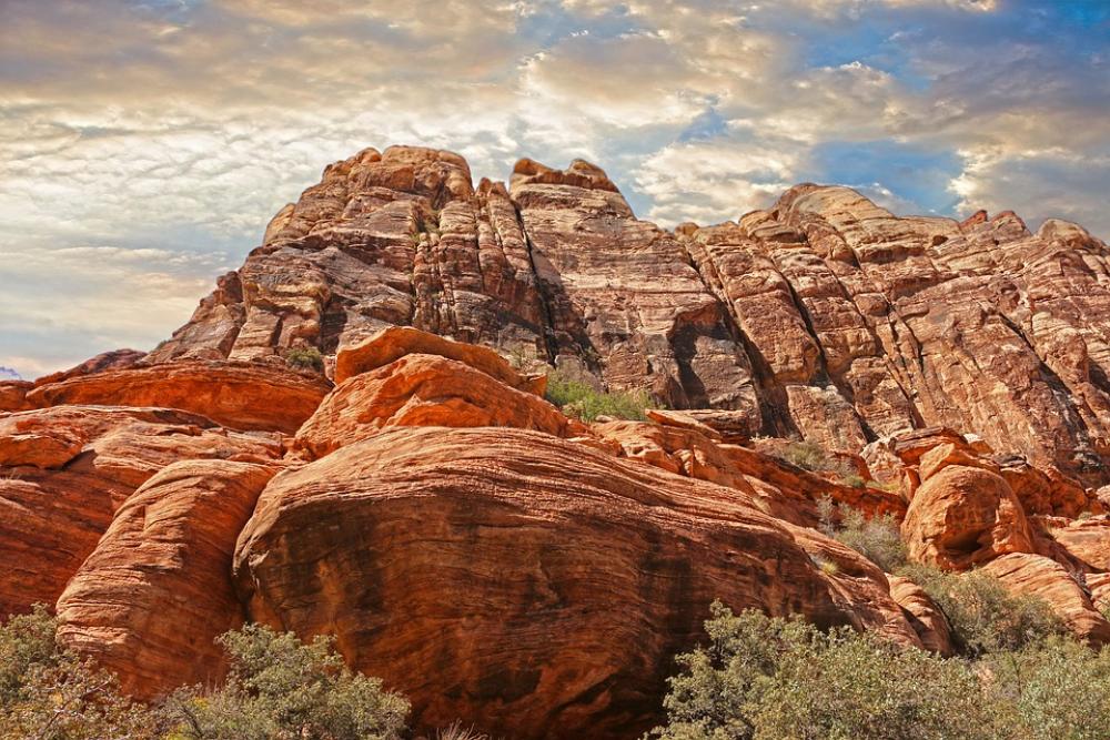 Mountains Beautiful Red Rocks Canyon Cliff Steep Mountains Beautiful Red Rocks Canyon Cliff Steep