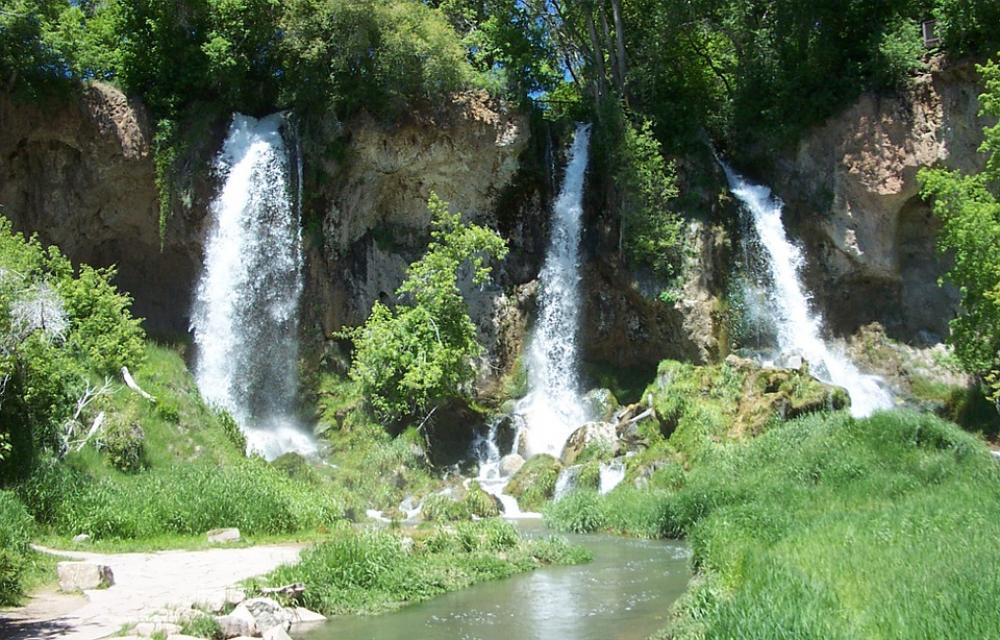 Rifle Falls Waterfall Western Colorado State Park Rifle Falls Waterfall Western Colorado State Park