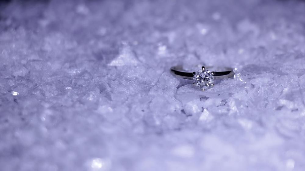 Ring Diamond Symbol Ice Snow Glitter Gift Ring Diamond Symbol Ice Snow Glitter Gift