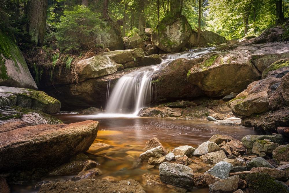 River Bach Long Exposure Atmospheric Water Nature River Bach Long Exposure Atmospheric Water Nature