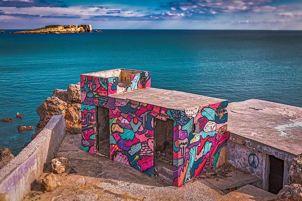 Ruin Coast Graffiti Abandoned Architecture Water Ruin Coast Graffiti Abandoned Architecture Water