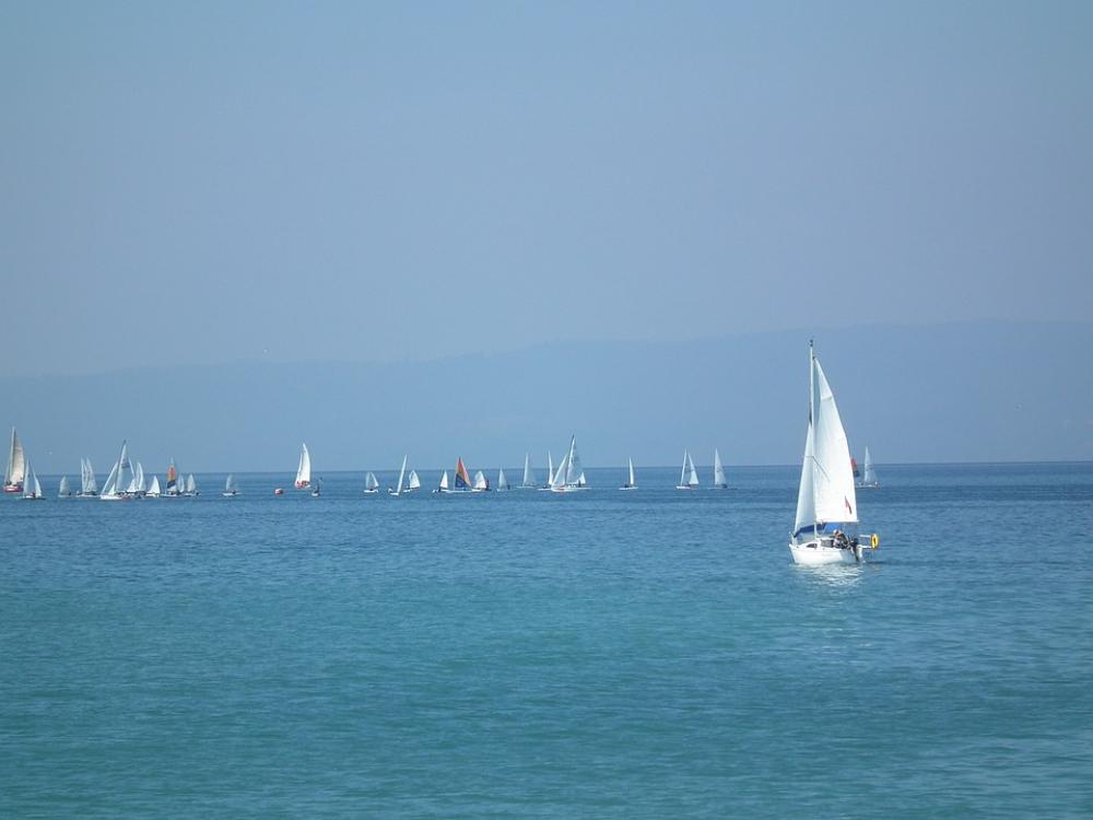 Sailboat Boat Sailing Boat Calm Sea Sailboat Boat Sailing Boat Calm Sea