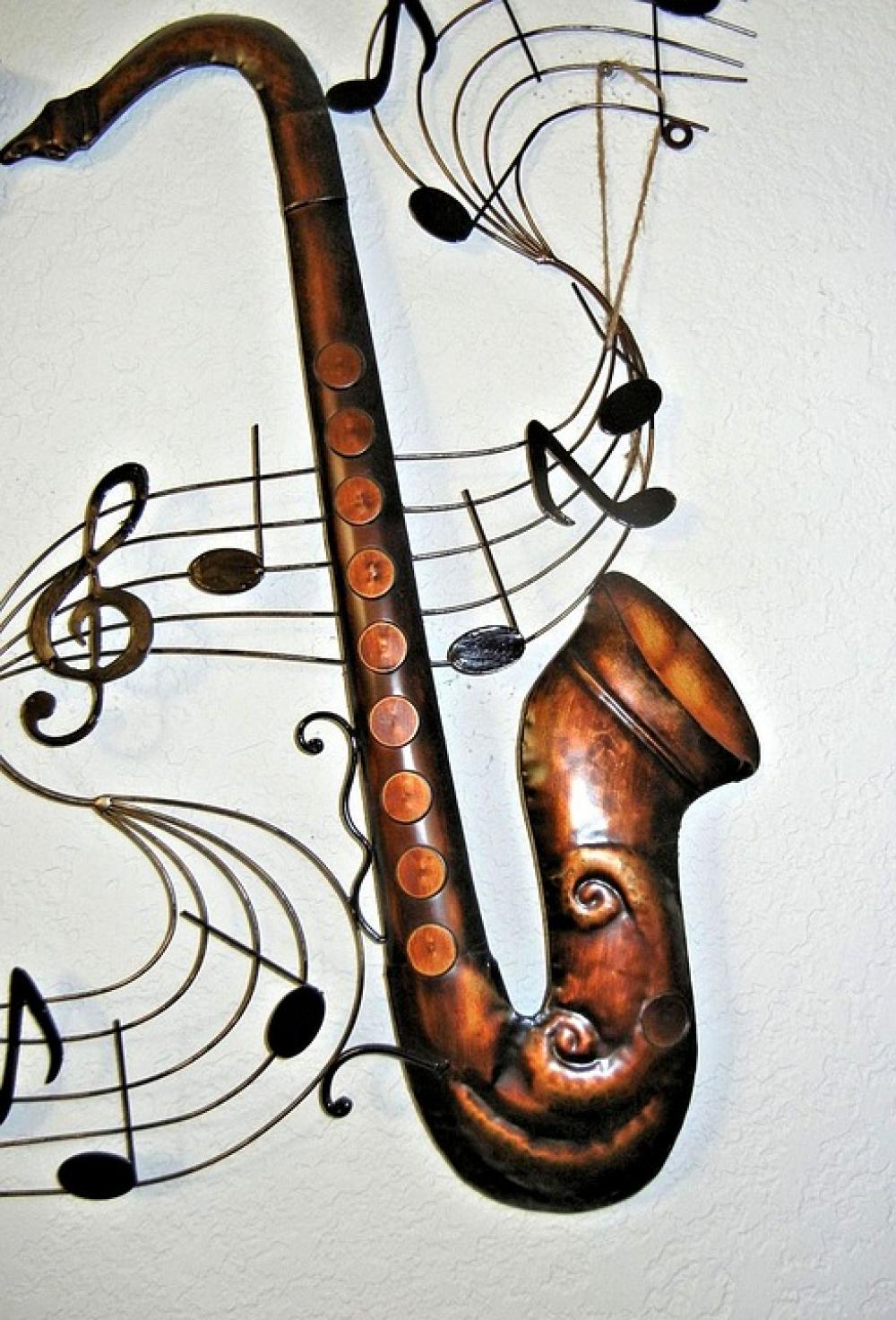 Saxophone Metal Art Music Notes Saxophone Metal Art Music Notes