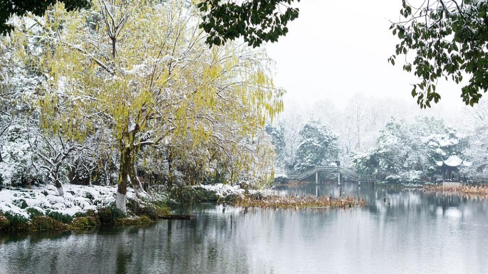 Snow The Scenery Park Lake West Lake Hangzhou Snow The Scenery Park Lake West Lake Hangzhou