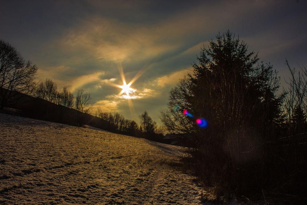 Sonnenstern Winter Wintry Landscape Sun Sonnenstern Winter Wintry Landscape Sun