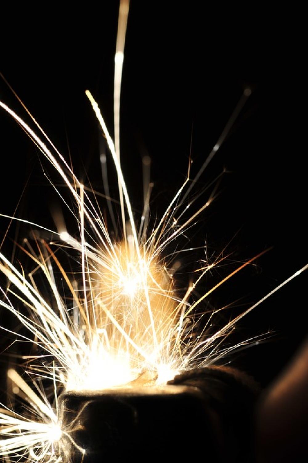 Sparks Fireworks Welding Industrial Heat Metal Sparks Fireworks Welding Industrial Heat Metal