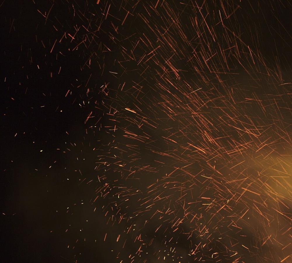 Sparks Fire Hot Danger Heat Red Black Sparks Fire Hot Danger Heat Red Black