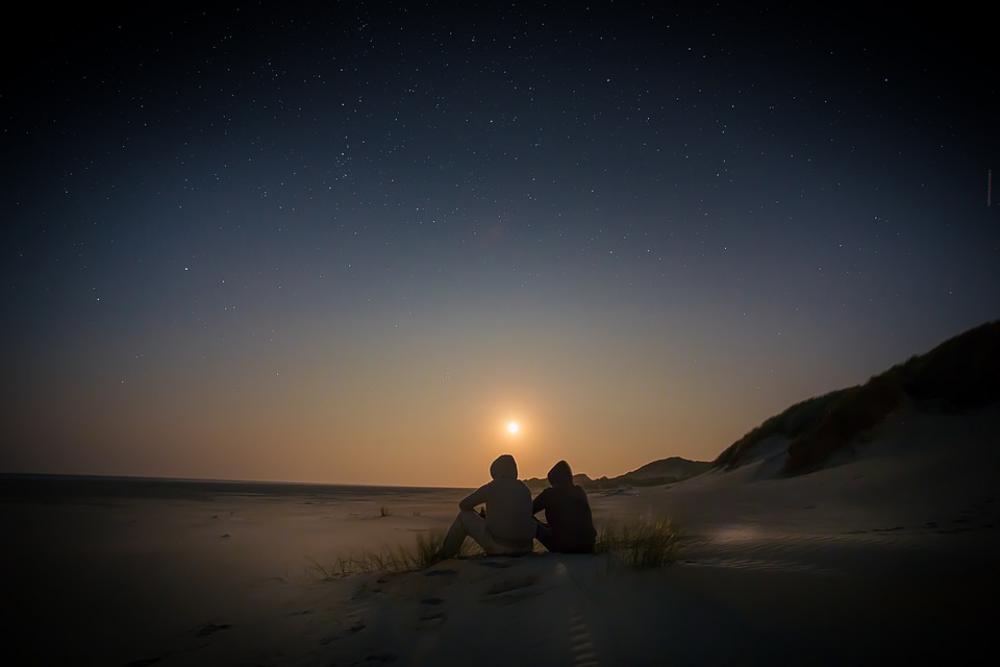 Starry Sky Sunset Viewing Sky Nature Landscape Starry Sky Sunset Viewing Sky Nature Landscape
