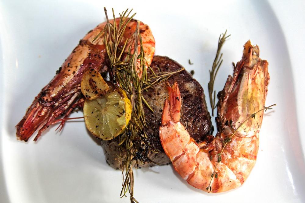 Steak Scampi Eat Benefit From Kitchen Food Meal Steak Scampi Eat Benefit From Kitchen Food Meal