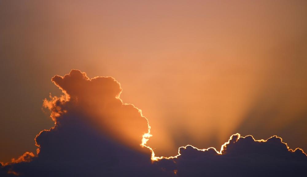 Sun Sky Clouds Dark Cloud Sunset Glowing Orange Sun Sky Clouds Dark Cloud Sunset Glowing Orange