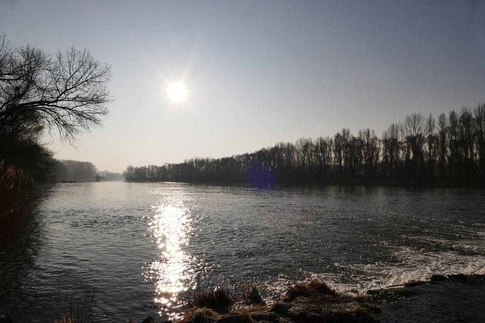 Sun In The Morning Water River The Sky Horizon Sun In The Morning Water River The Sky Horizon