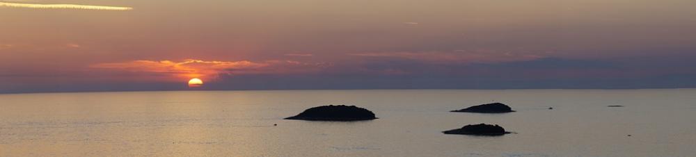 Sunset Sea Water Sun Island Sunset Sea Water Sun Island