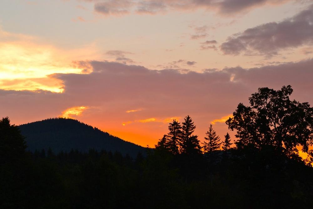 Sunset Giant Mountains Mountains Sky Landscape Sunset Giant Mountains Mountains Sky Landscape