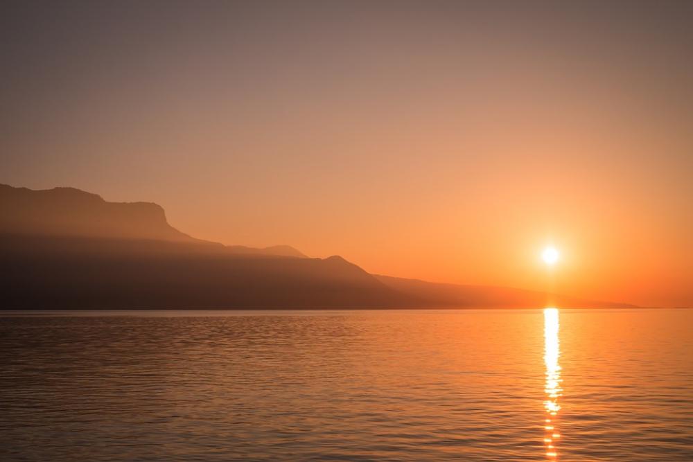 Sunset Coast Ocean Coastline Shore Sunrise Orange Sunset Coast Ocean Coastline Shore Sunrise Orange
