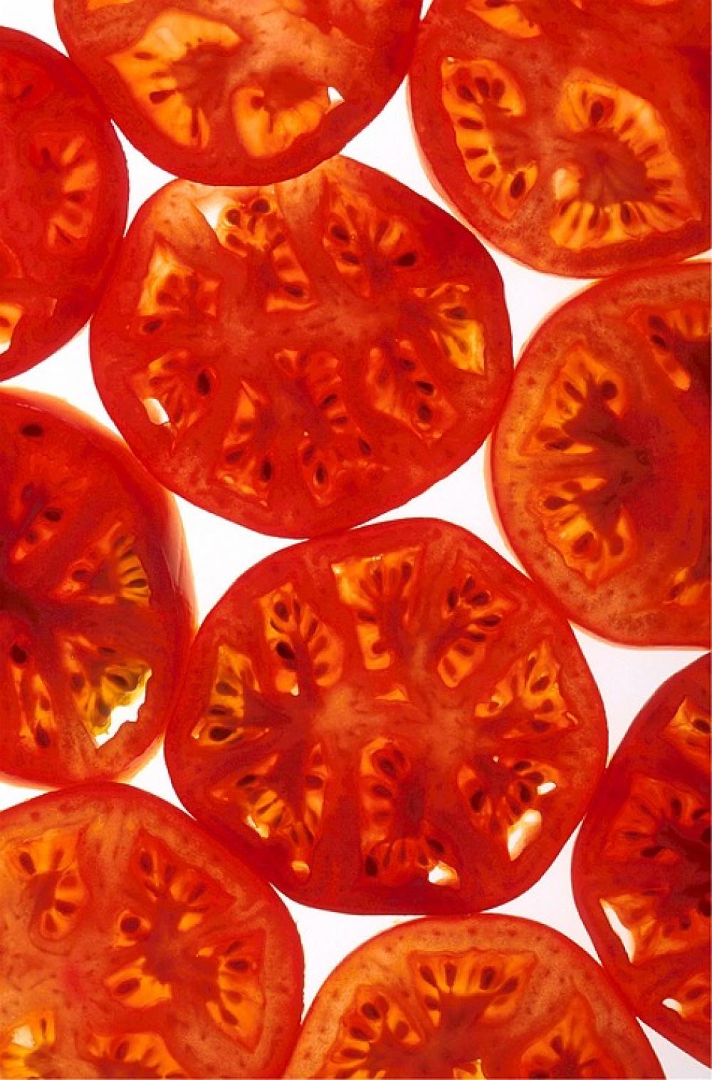 Tomatoes Ripe Sliced Healthy Fresh Vegetable Tomatoes Ripe Sliced Healthy Fresh Vegetable