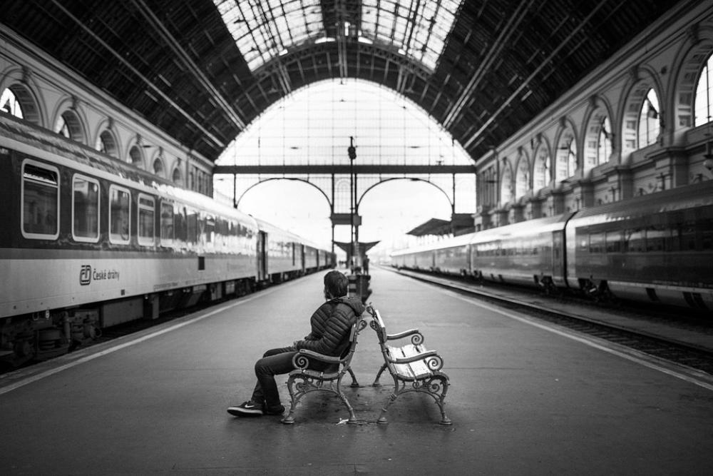 Train Station Adult City Indoors Man Person Train Station Adult City Indoors Man Person
