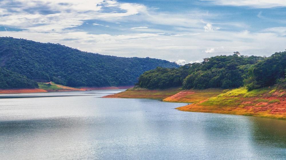 Water Dam Landscape Brazil Reservoir Lake Nature Water Dam Landscape Brazil Reservoir Lake Nature