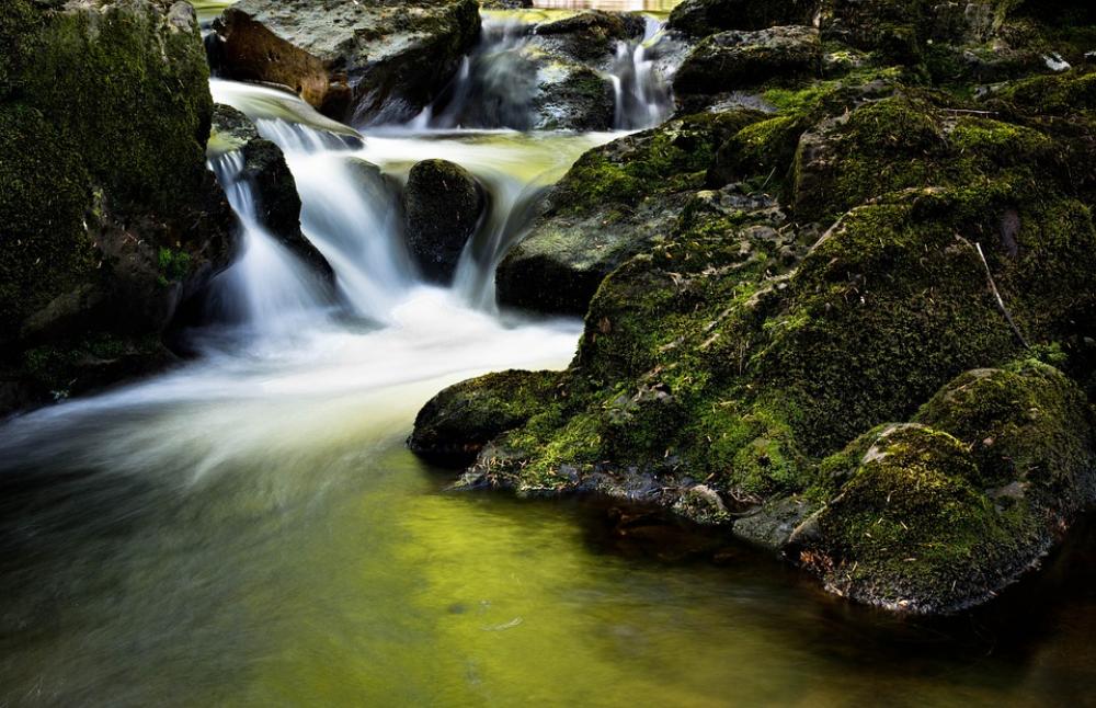 Waterfall Bach Ireland Galeway Tourmakeady Flow Waterfall Bach Ireland Galeway Tourmakeady Flow