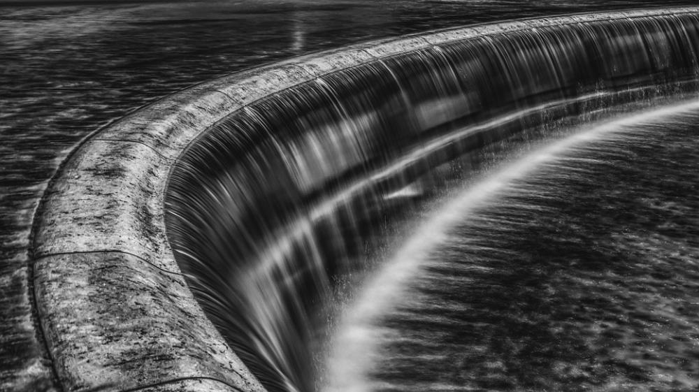 Waterfall Black White Water Waters Water Power Waterfall Black White Water Waters Water Power