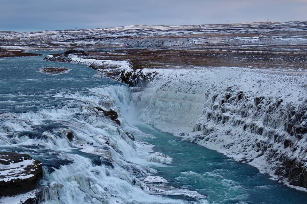 Waterfall Iceland Landscape Nature Waterfall Iceland Landscape Nature