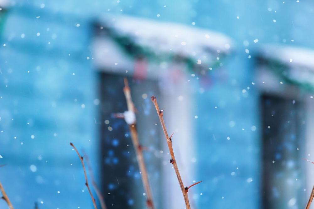Winter Snow Scenery Decoration Background City Winter Snow Scenery Decoration Background City