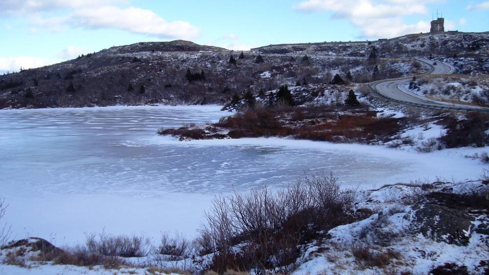 Winter Landscape St John'S Signal Hill Pond Winter Landscape St John'S Signal Hill Pond