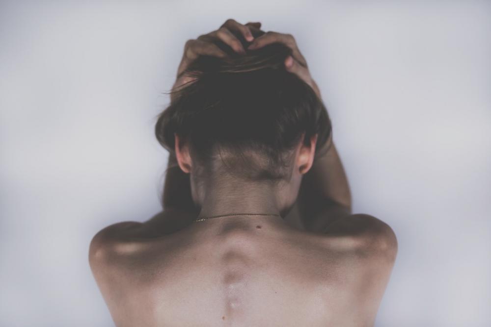 Woman Sad Depression Headache Aching People Body Woman Sad Depression Headache Aching People Body
