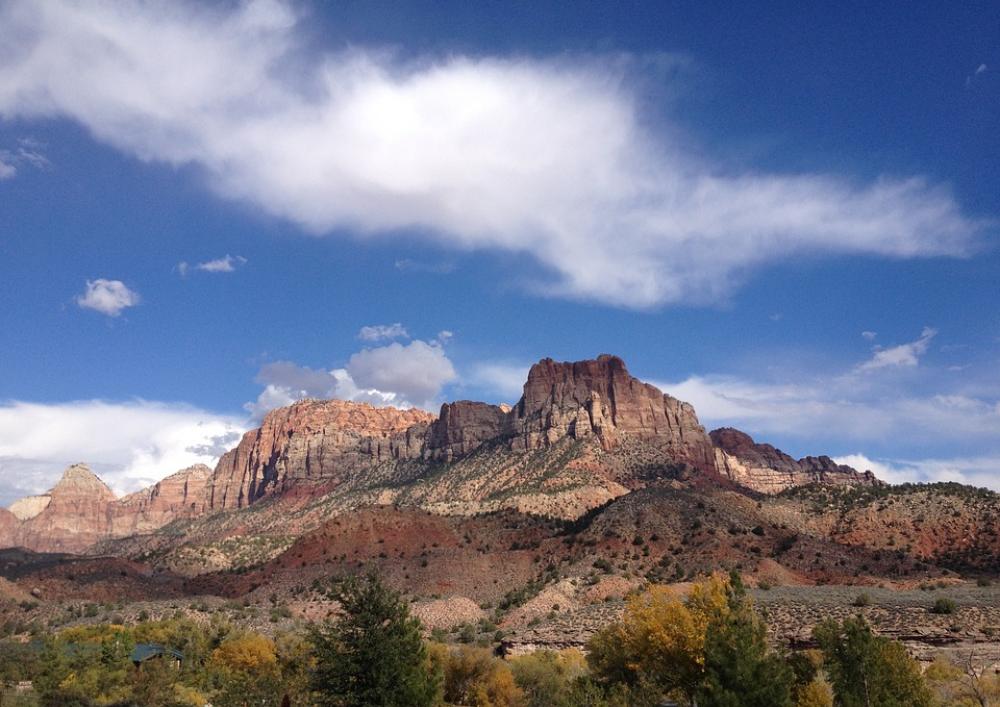 Zion Desert Sky Utah Nature Mountains Landscape Zion Desert Sky Utah Nature Mountains Landscape