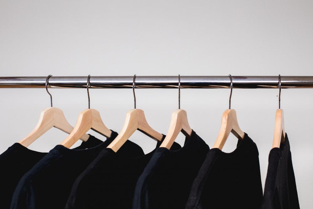 Clothes Hangers On A Rail Photo Clothes Hangers On A Rail Photo