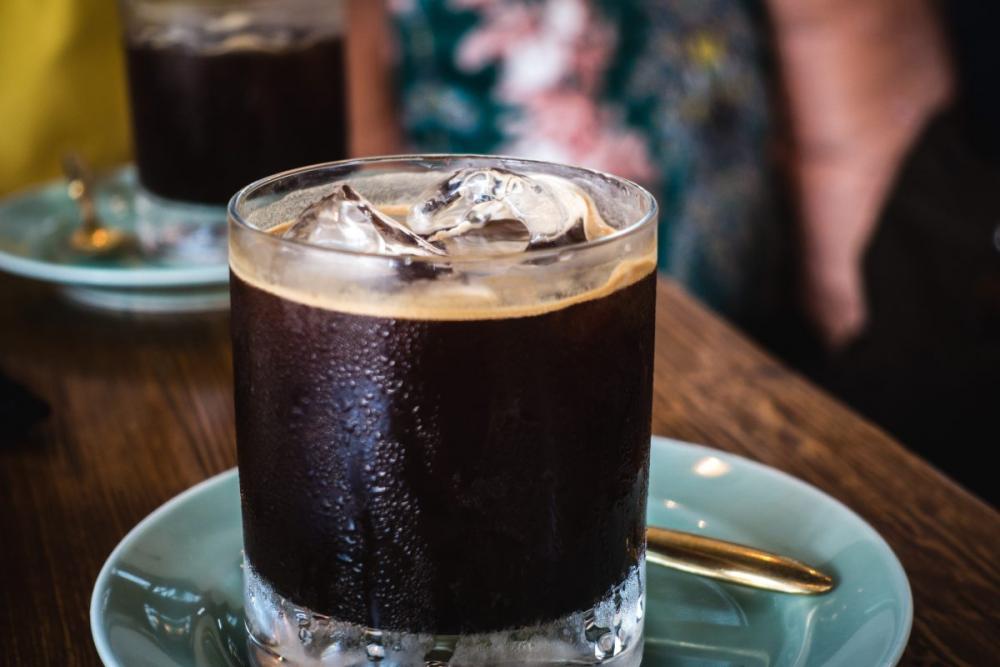 Iced black coffee Iced black coffee